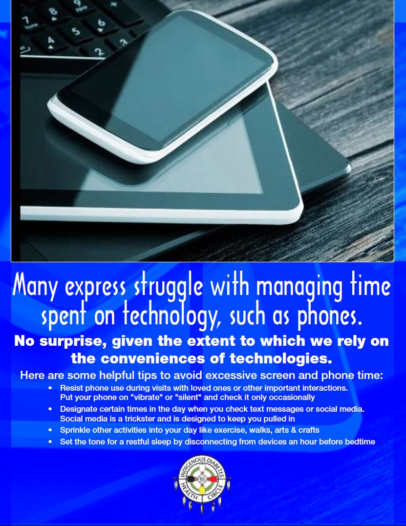 Many express struggle with managing time spent on technology, such as phones. IDHC Many express struggle with managing time spent on technology, such as phones. IDHC